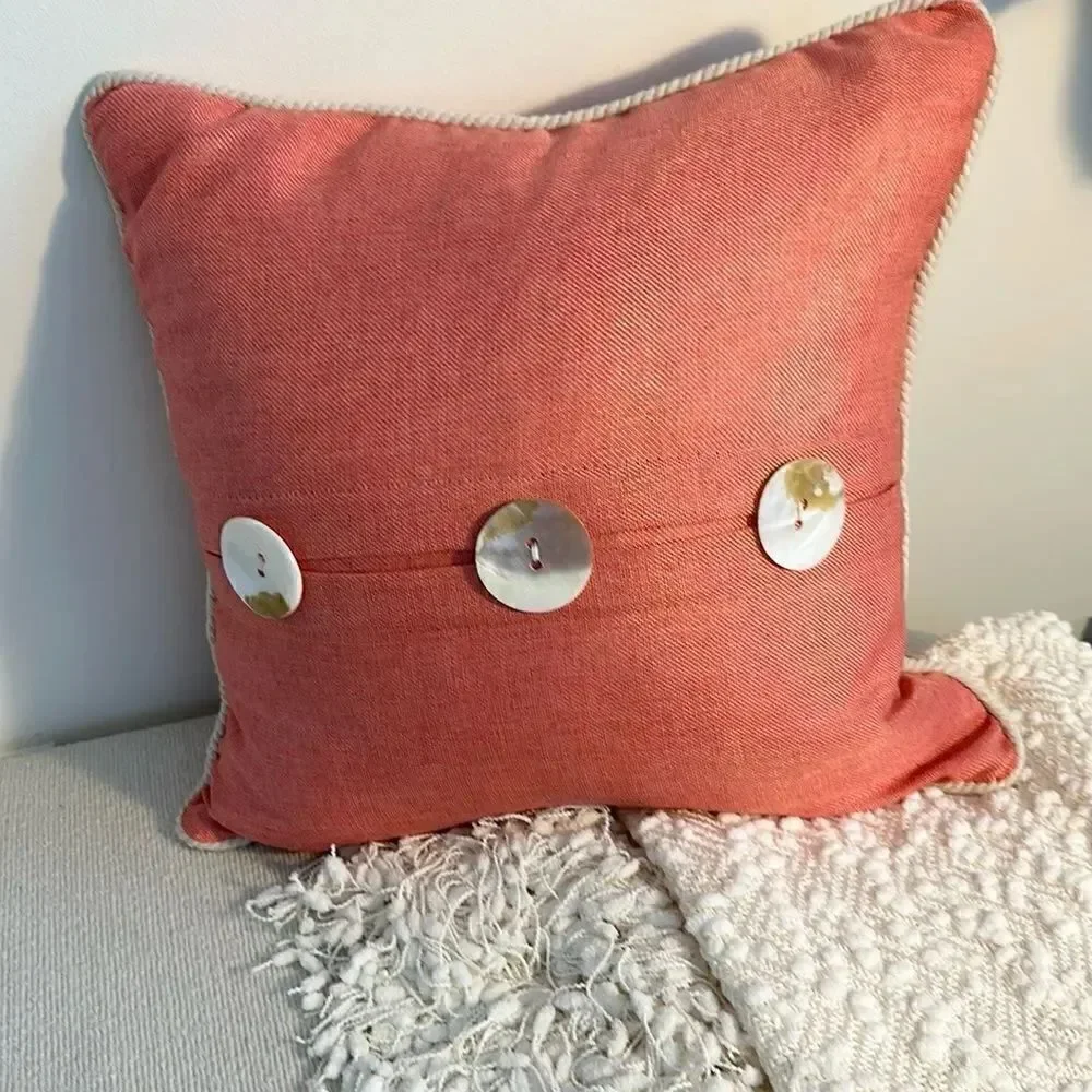 Coral Accent throw Pillow 20”x20”